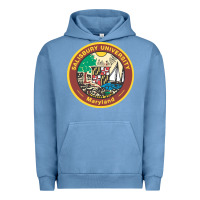 Pigment Pebble Blue salisbury university vectorized Urban Hoodie - linhVisuals