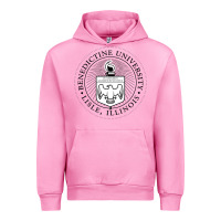 Fuchsia Pink Benedictine University Urban Hoodie - linhVisuals