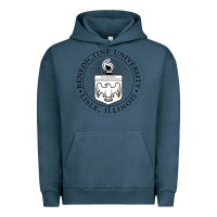 Pigment Midnight Navy Benedictine University Urban Hoodie - linhVisuals