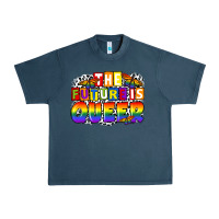 Midnight Navy the future is queer Urban Heavy Tee - FaDigitalArtStudio