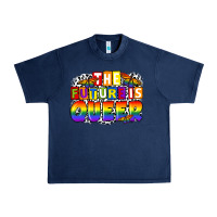 Navy the future is queer Urban Heavy Tee - FaDigitalArtStudio