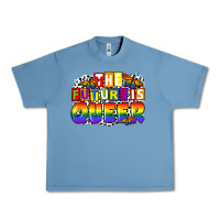 Pebble Blue the future is queer Urban Heavy Tee - FaDigitalArtStudio