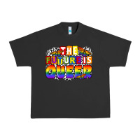 Pigment Black the future is queer Urban Heavy Tee - FaDigitalArtStudio