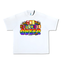 White the future is queer Urban Heavy Tee - FaDigitalArtStudio