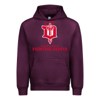 Mauve Wine fighting saints Urban Hoodie - linhVisuals