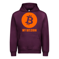 Mauve Wine my bitcoin Urban Hoodie - linhVisuals