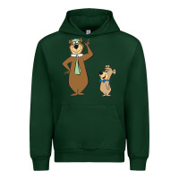 Forest Green Yogi Bear Urban Hoodie - linhVisuals