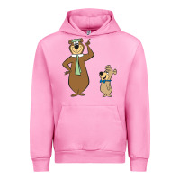 Fuchsia Pink Yogi Bear Urban Hoodie - linhVisuals