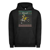 Pigment Black christmas motorcycle motocross braap dirt bike xmas Urban Hoodie - linhVisuals