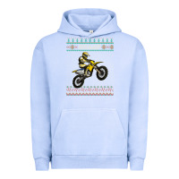 Pigment Grape Ice christmas motorcycle motocross braap dirt bike xmas Urban Hoodie - linhVisuals