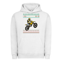 Pigment Lunar Rock christmas motorcycle motocross braap dirt bike xmas Urban Hoodie - linhVisuals
