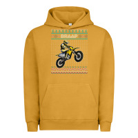 Pigment Peanut Butter christmas motorcycle motocross braap dirt bike xmas Urban Hoodie - linhVisuals