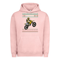 Christmas Motorcycle Motocross Braap Dirt Bike Xmas Urban Hoodie | Teevron