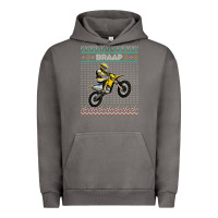 Pigment Tornado christmas motorcycle motocross braap dirt bike xmas Urban Hoodie - linhVisuals