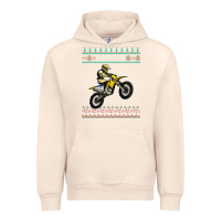 Sandshell christmas motorcycle motocross braap dirt bike xmas Urban Hoodie - linhVisuals