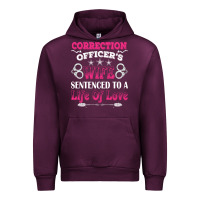 Mauve Wine correction officers wife sentenced to a life of love Urban Hoodie - linhVisuals