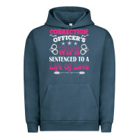 Pigment Midnight Navy correction officers wife sentenced to a life of love Urban Hoodie - linhVisuals