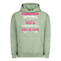 Pigment Oil Green correction officers wife sentenced to a life of love Urban Hoodie - linhVisuals