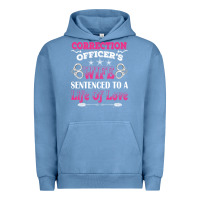 Pigment Pebble Blue correction officers wife sentenced to a life of love Urban Hoodie - linhVisuals