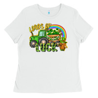 Loads Of Luck Tractor Ladies Tee | Teevron