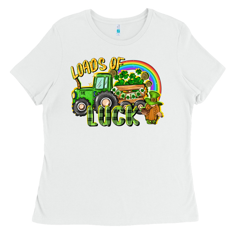 Loads Of Luck Tractor Ladies Tee by CowGirlArtShop | Teevron
