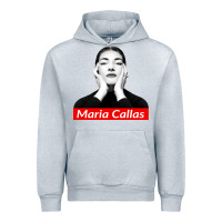 Heather Grey Maria Callas Urban Hoodie - linhVisuals