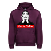 Mauve Wine Maria Callas Urban Hoodie - linhVisuals