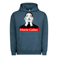 Pigment Midnight Navy Maria Callas Urban Hoodie - linhVisuals