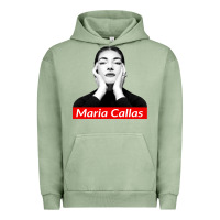 Pigment Oil Green Maria Callas Urban Hoodie - linhVisuals