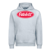 Heather Grey Peterbilt Urban Hoodie - linhVisuals