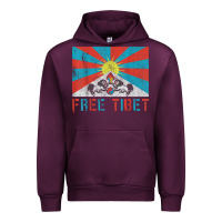 Mauve Wine free tibet Urban Hoodie - linhVisuals