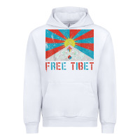White free tibet Urban Hoodie - linhVisuals