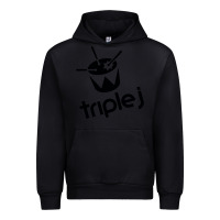 Black triple j Urban Hoodie - linhVisuals