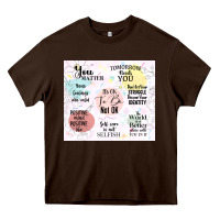 Chocolate Brown it's ok to be not ok Heavy Core Tee - TumblerDesignByShophia