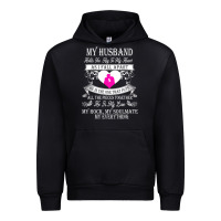Black my husband holds the key to my heart Urban Hoodie - linhVisuals