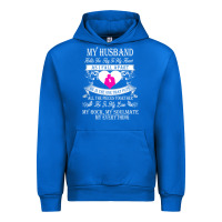 Cobalt my husband holds the key to my heart Urban Hoodie - linhVisuals
