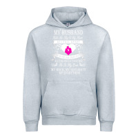 Heather Grey my husband holds the key to my heart Urban Hoodie - linhVisuals