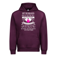 Mauve Wine my husband holds the key to my heart Urban Hoodie - linhVisuals