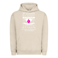 Pigment French Oak my husband holds the key to my heart Urban Hoodie - linhVisuals