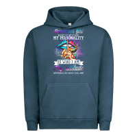 Pigment Midnight Navy november girl make no mistake my personality funny Urban Hoodie - linhVisuals