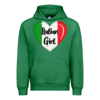 Emerald italy flag for women italian girl Urban Hoodie - linhVisuals