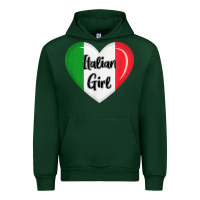 Forest Green italy flag for women italian girl Urban Hoodie - linhVisuals