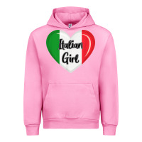 Fuchsia Pink italy flag for women italian girl Urban Hoodie - linhVisuals
