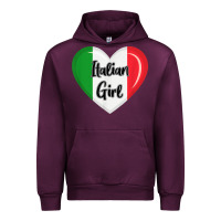 Mauve Wine italy flag for women italian girl Urban Hoodie - linhVisuals