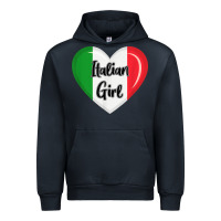 Navy italy flag for women italian girl Urban Hoodie - linhVisuals