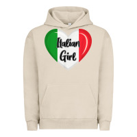 Pigment French Oak italy flag for women italian girl Urban Hoodie - linhVisuals