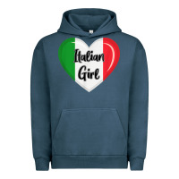 Pigment Midnight Navy italy flag for women italian girl Urban Hoodie - linhVisuals
