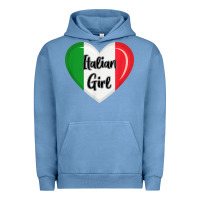 Pigment Pebble Blue italy flag for women italian girl Urban Hoodie - linhVisuals