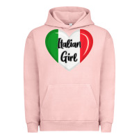 Pigment Salmon italy flag for women italian girl Urban Hoodie - linhVisuals