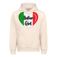 Sandshell italy flag for women italian girl Urban Hoodie - linhVisuals